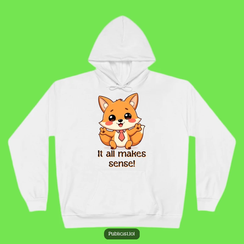 Funny Fox Manager Hoodie: Stay Warm with This Hilarious Tying Fox, Perfect Cozy Gift!